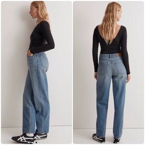 Madewell Baggy Straight Jeans - Classic Blue